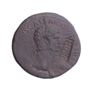 Claudius AD 41-54 Bronze Sestertius Rome 'PROB' Countermark