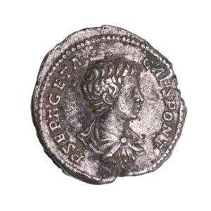 Geta as Caesar AD 209-211 Silver Denarius Rome