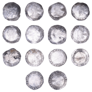 The Heytesbury Hoard of Charles I, James I & Elizabeth I Silver Coins - Disclaimed Treasure find from the English Civil War