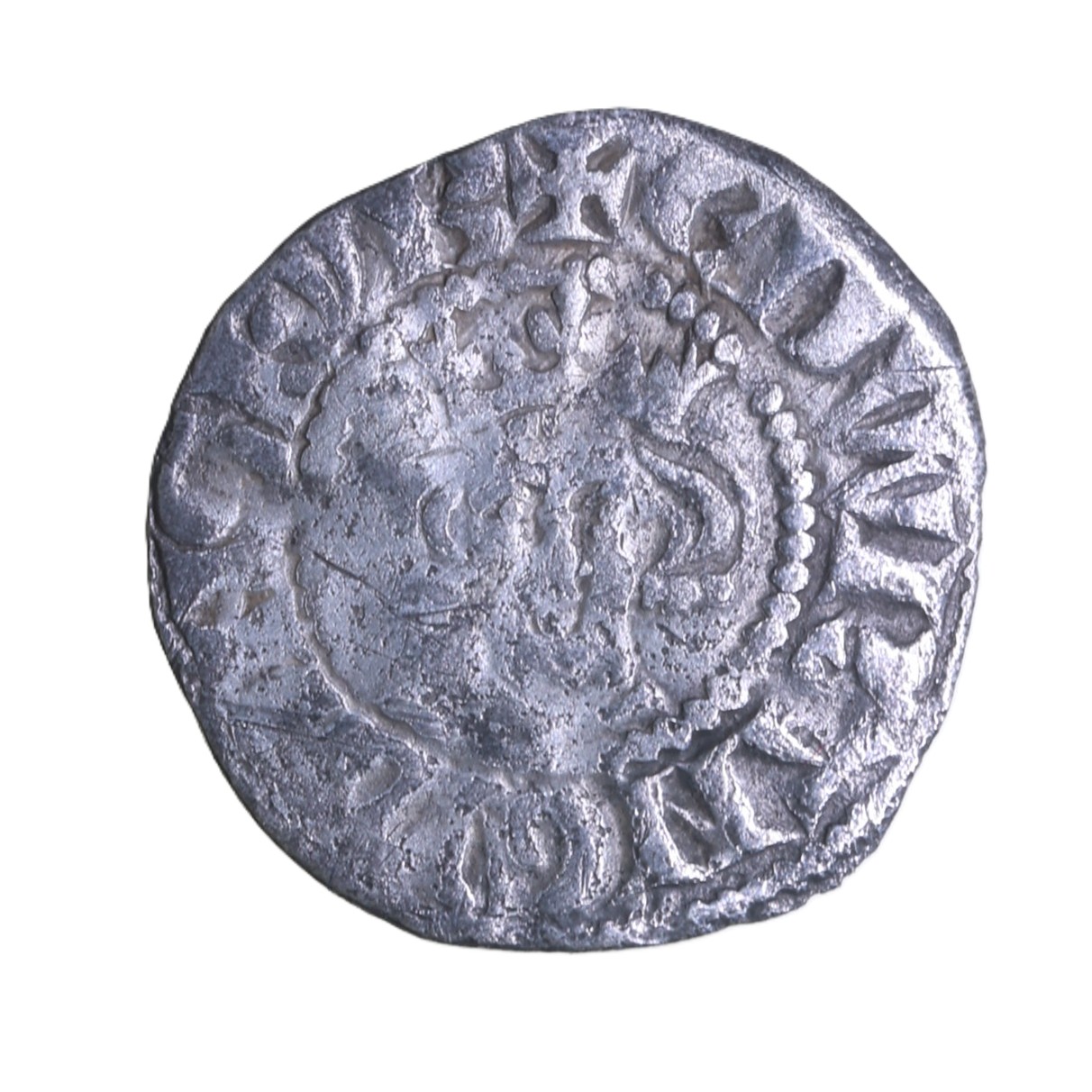 Edward I AD 1272-1307 Silver Halfpenny Newcastle Long cross type