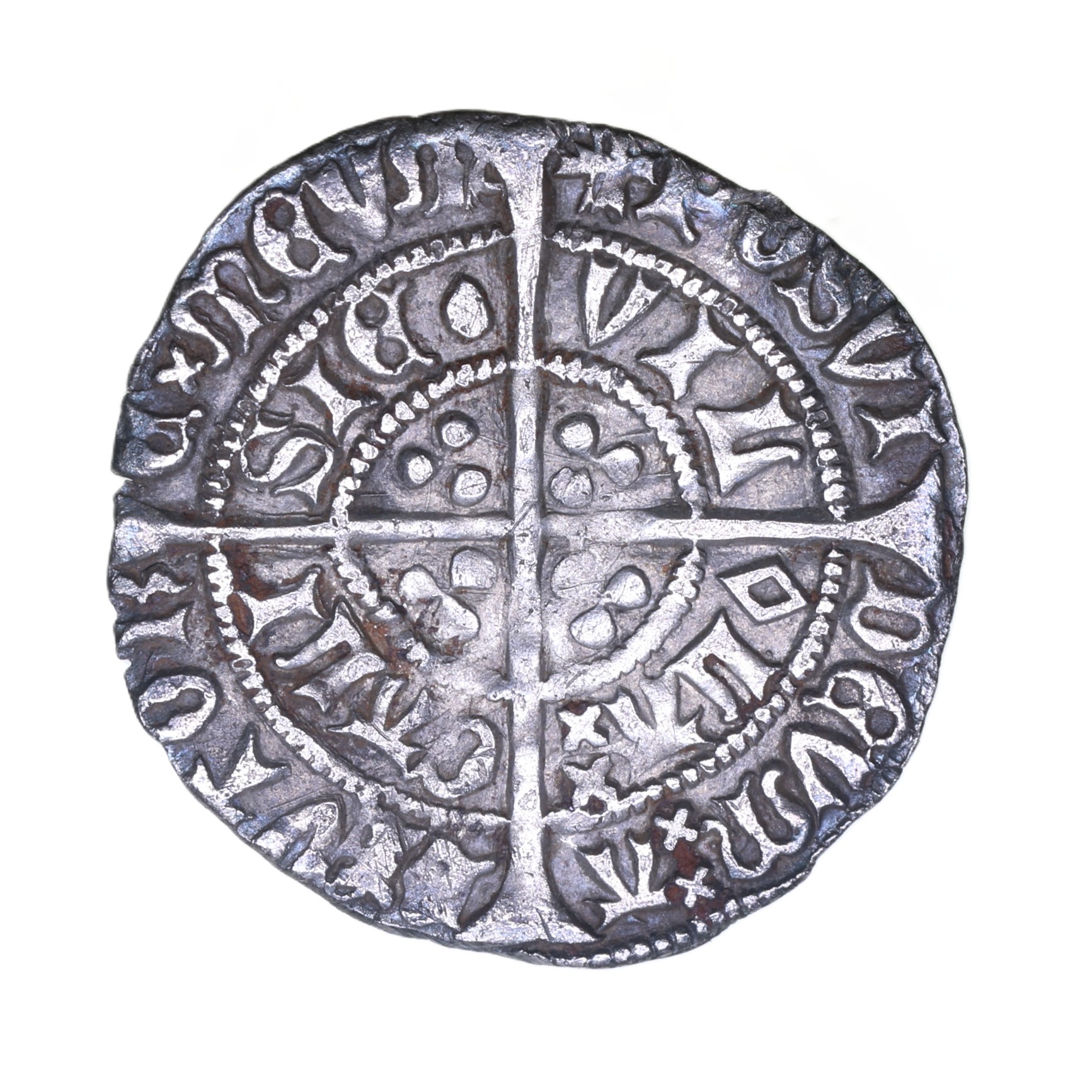 Henry VI AD 1422-1461 Silver Halfgroat Calais 1st reign Mule - Image 2