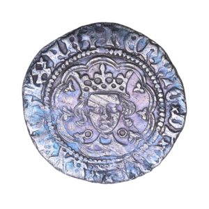 Henry VI AD 1422-1461 Silver Halfgroat Calais 1st reign Annulets issue