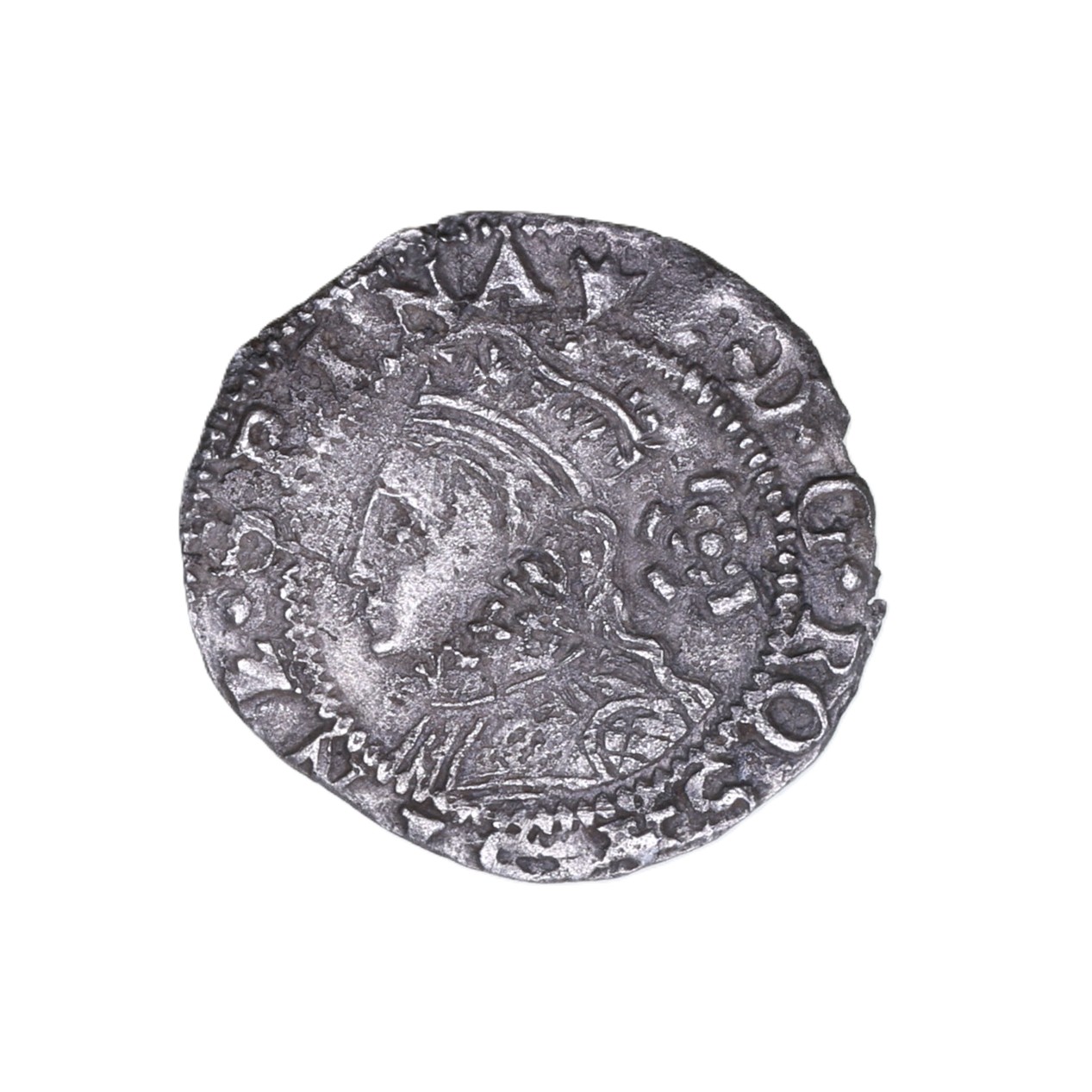Elizabeth I AD 1558-1603 Silver Threefarthings 3rd/4th issue