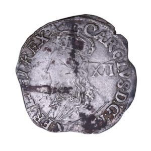 Charles I AD 1625-1649 Silver Shilling Tower under King