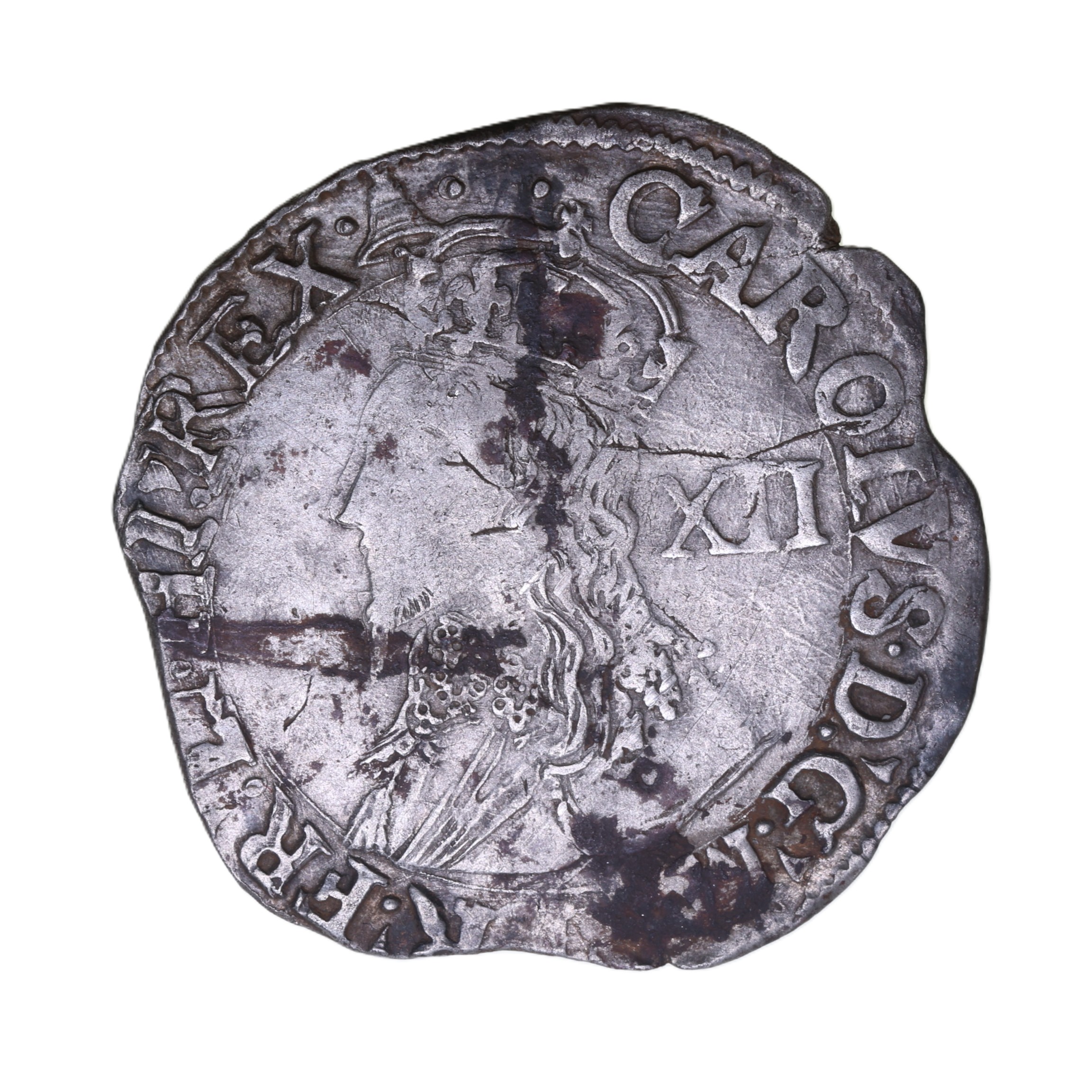Charles I AD 1625-1649 Silver Shilling Tower under King