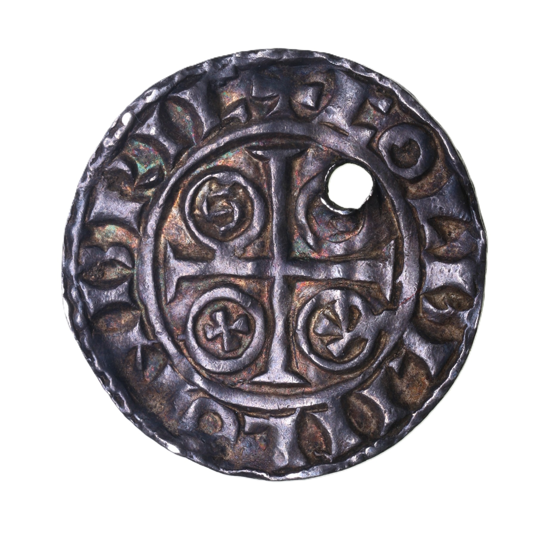 William I 'The Conqueror' AD 1066-1087 Silver Penny Paxs type Bristol (holed) - Image 2