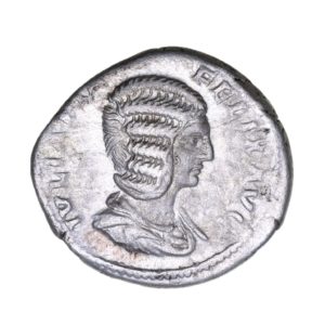 Julia Domna wife of Septimius Severus AD 193-211 Silver Denarius Rome
