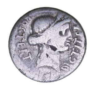 Julius Caesar 46 BC Silver Denarius