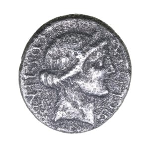 Julius Caesar 46 BC Silver Denarius