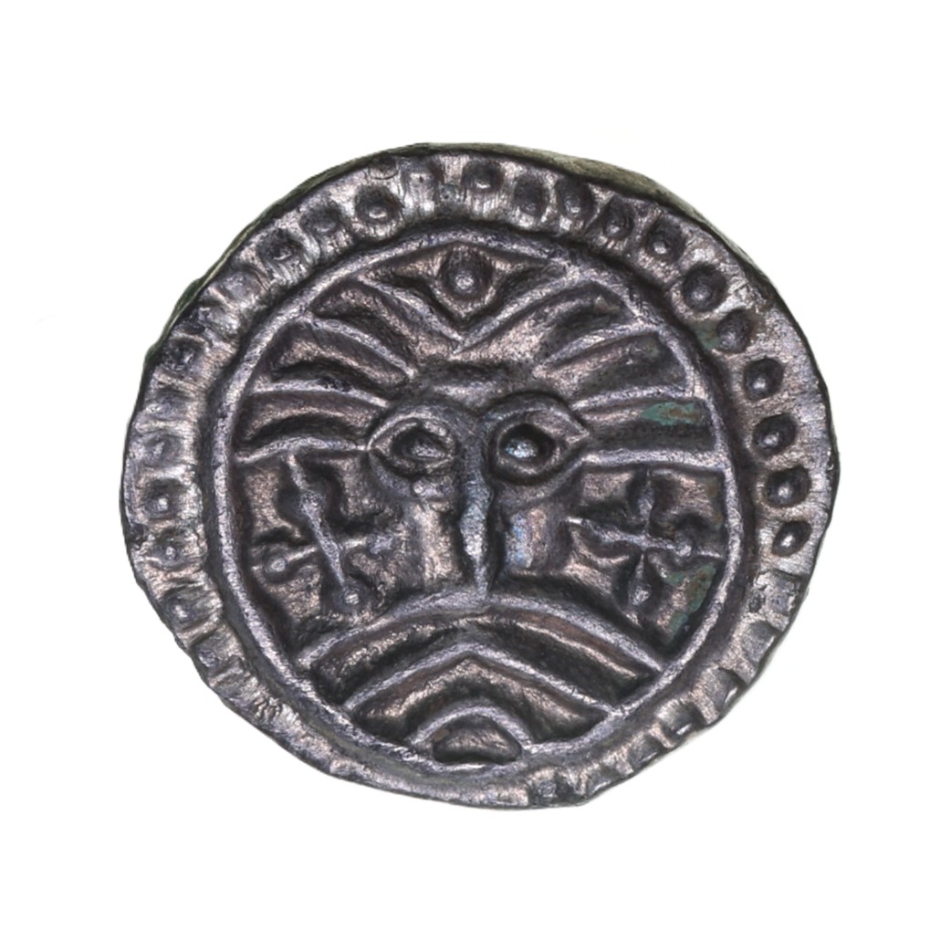 Anglo Saxon Continental Issues AD 695-740 Silver Sceatta Series X Wodan head