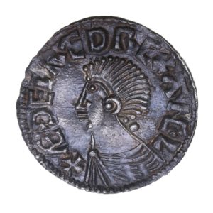 Aethelred II AD 978-1016 Silver Penny Colchester Long Cross type
