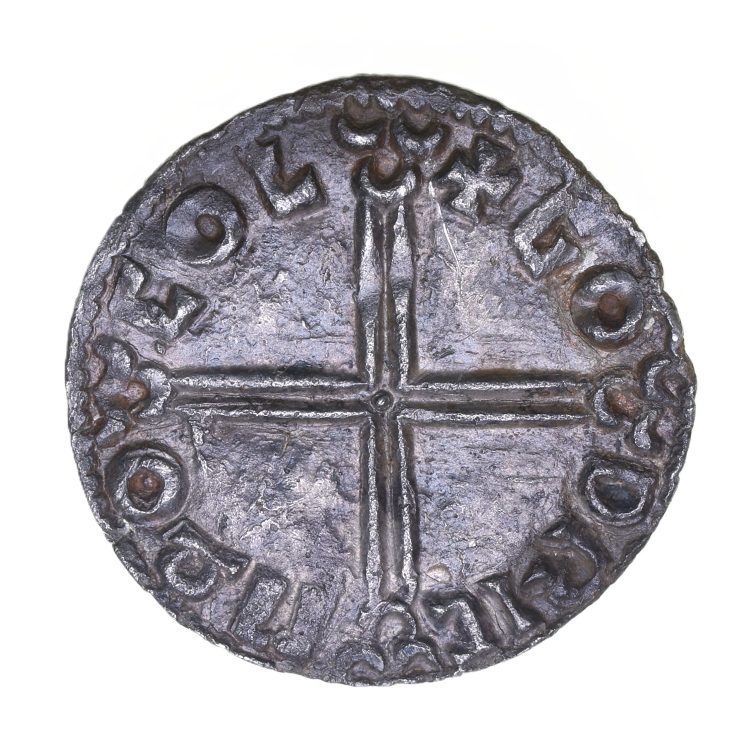 Aethelred II AD 978-1016 Silver Penny Colchester Long Cross type - Image 2