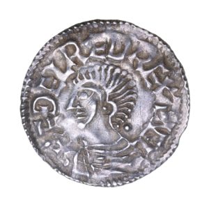 Aethelred II AD 978-1016 Silver Penny London Long Cross type