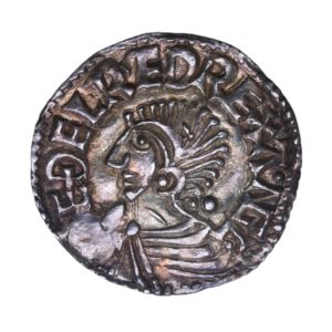 Aethelred II AD 978-1016 Silver Penny Long Cross Type Northampton