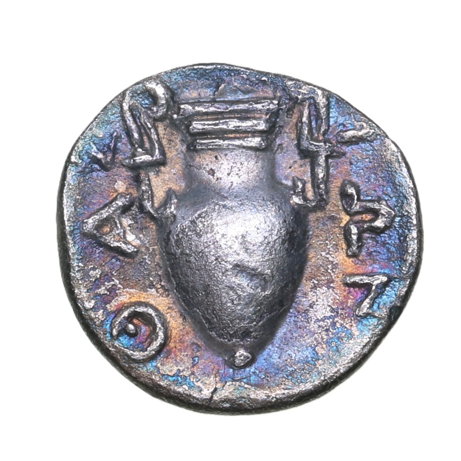 Thrace Thasos 412-404 BC Silver Trihemiobol - Image 2