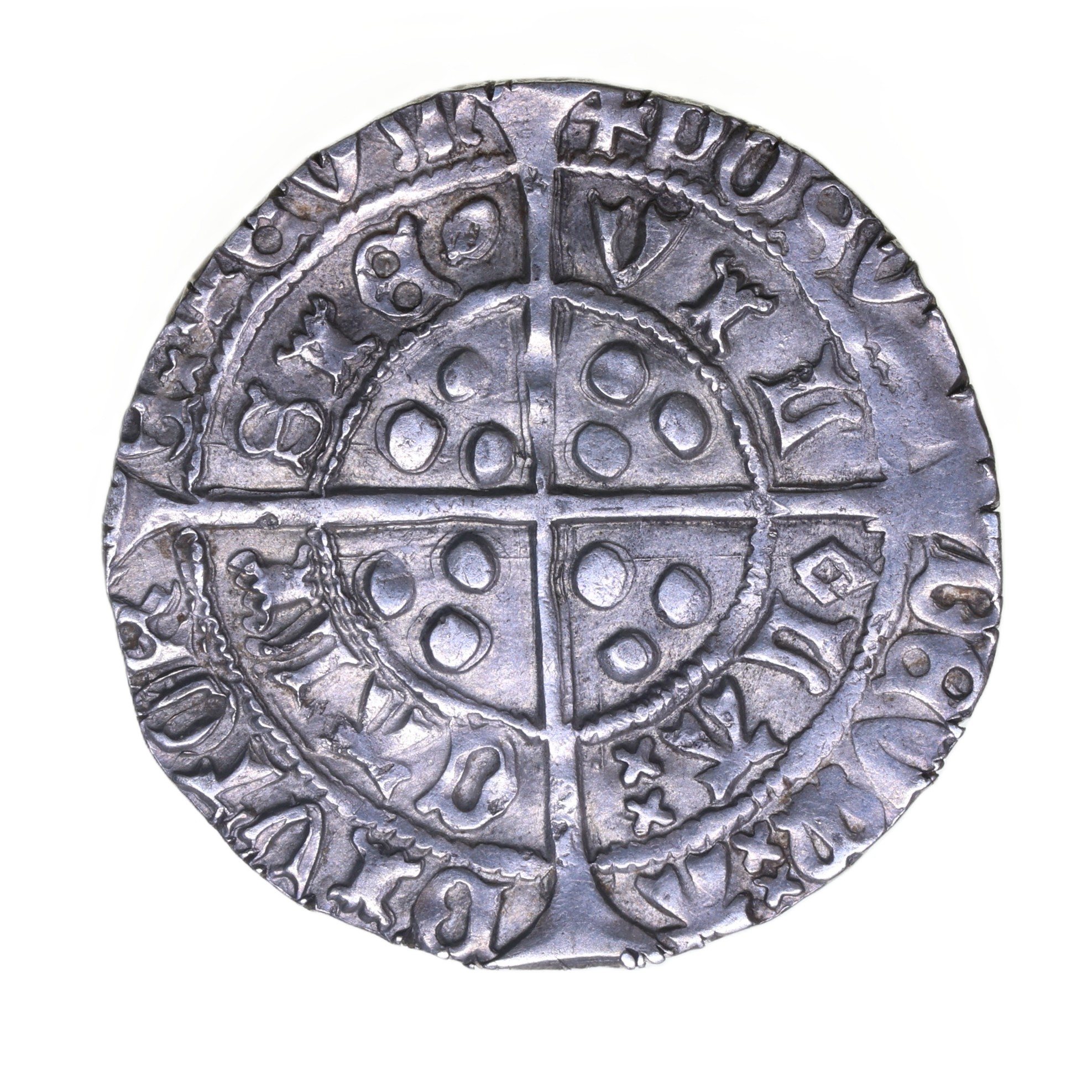 Henry VI AD 1422-1461 Silver Groat 1st reign Pinecone Mascle issue - Image 2