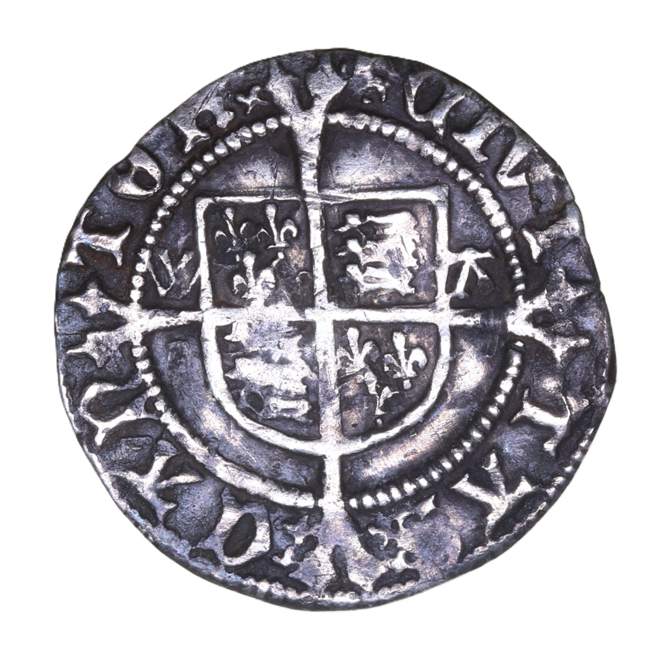 Henry VIII AD 1509-1547 Silver Halfgroat 2nd issue Canterbury - Image 2