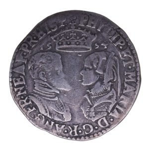 Philip & Mary AD 1554-1558 Silver Shilling AD 1554