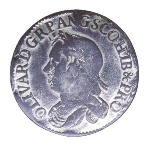 Oliver Cromwell AD 1653-1658 Silver Shilling AD 1658