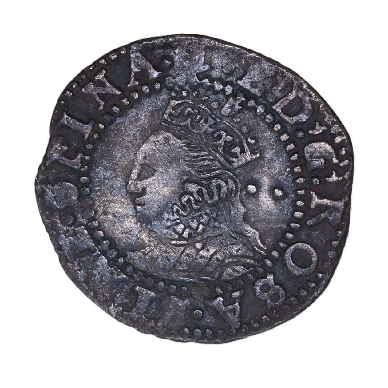 Elizabeth I AD 1558-1603 Silver Halfgroat 7th Issue