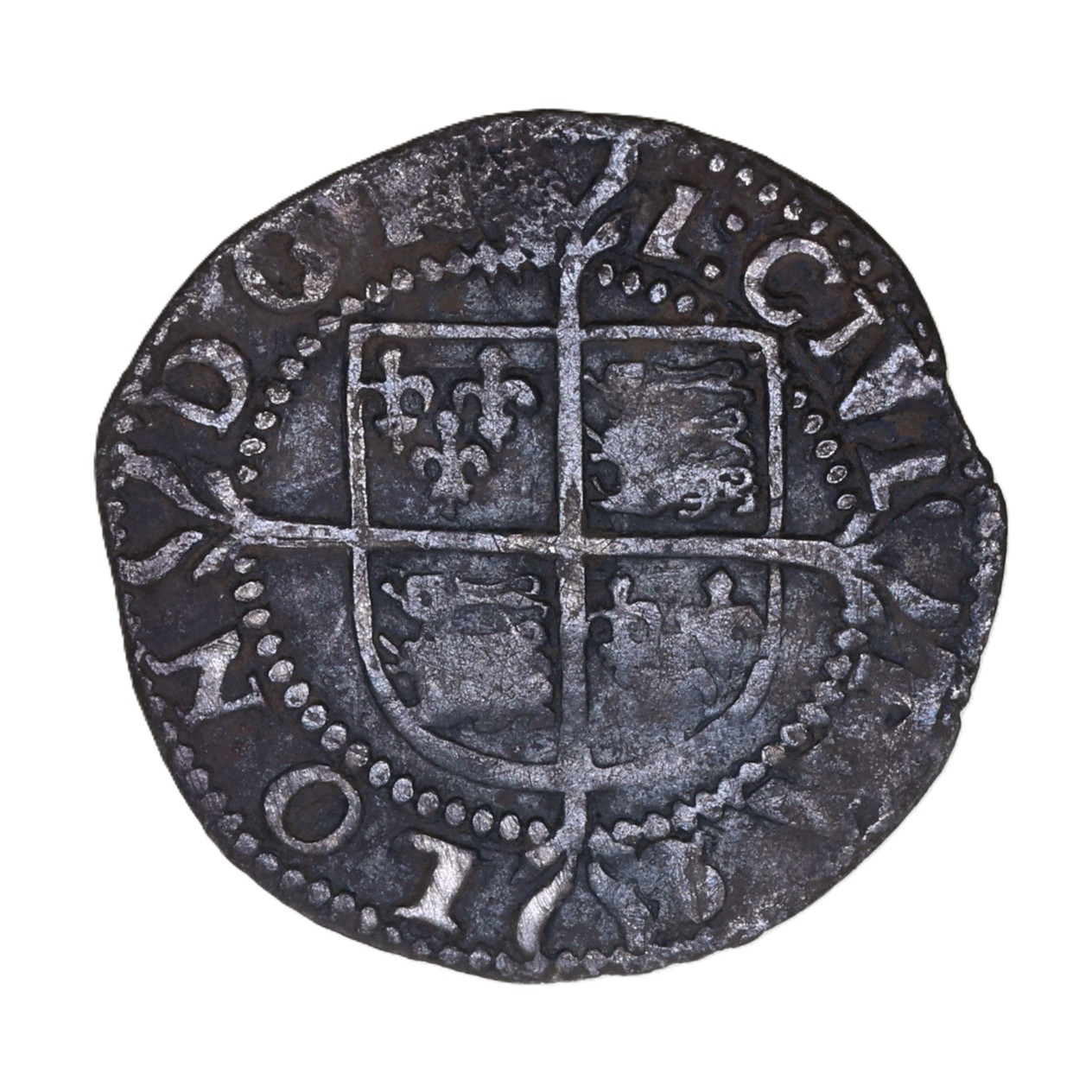 Elizabeth I AD 1558-1603 Silver Halfgroat 7th Issue - Image 2