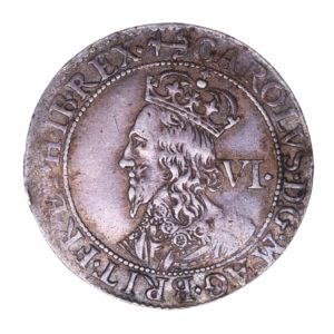 Charles I AD 1625-1649 Silver Sixpence Briot's 2nd Milled issue