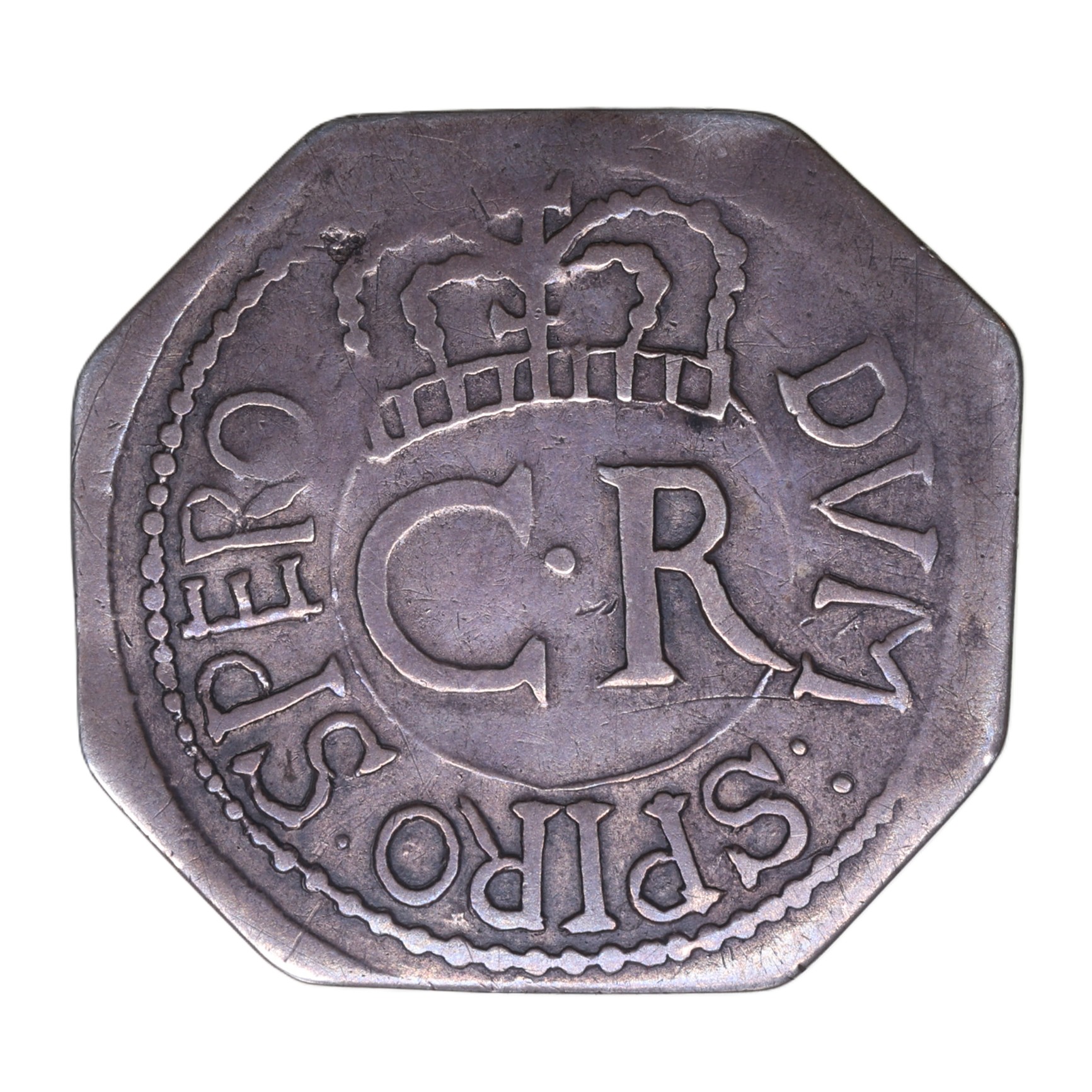 Charles I AD 1625-1649 Silver Shilling Siege piece AD 1648 Pontefract Castle - Image 2