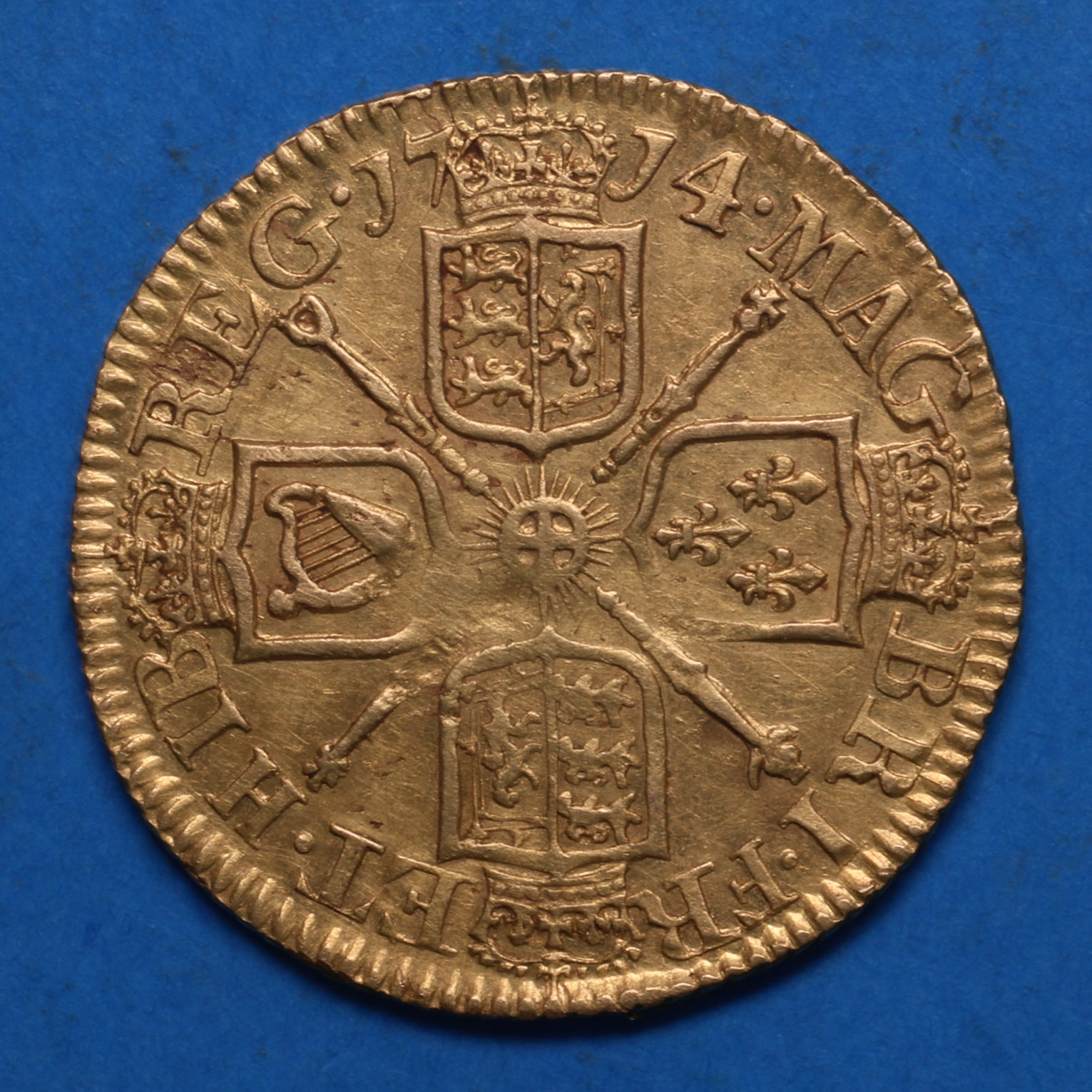 Anne AD 1702-1714 Gold Half Guinea AD 1714 - Image 4