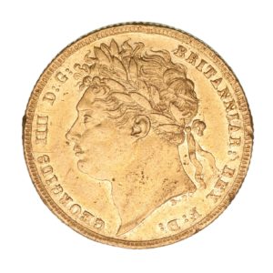 George IV AD 1820-1830 Gold Sovereign AD 1821