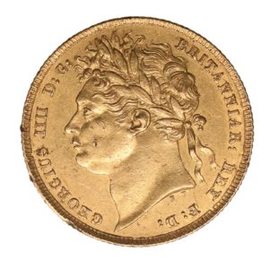 George IV AD 1820-1830 Gold Sovereign AD 1824