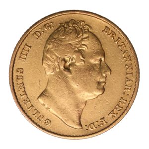 William IV AD 1830-1837 Gold Sovereign AD 1833