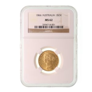 Australia Victoria AD 1837-1901 Gold Sovereign Sydney *NGC Graded MS62*