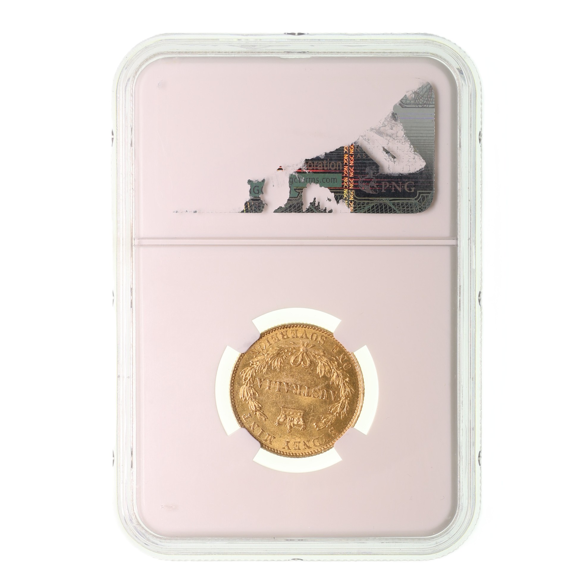 Australia Victoria AD 1837-1901 Gold Sovereign Sydney *NGC Graded MS62* - Image 2