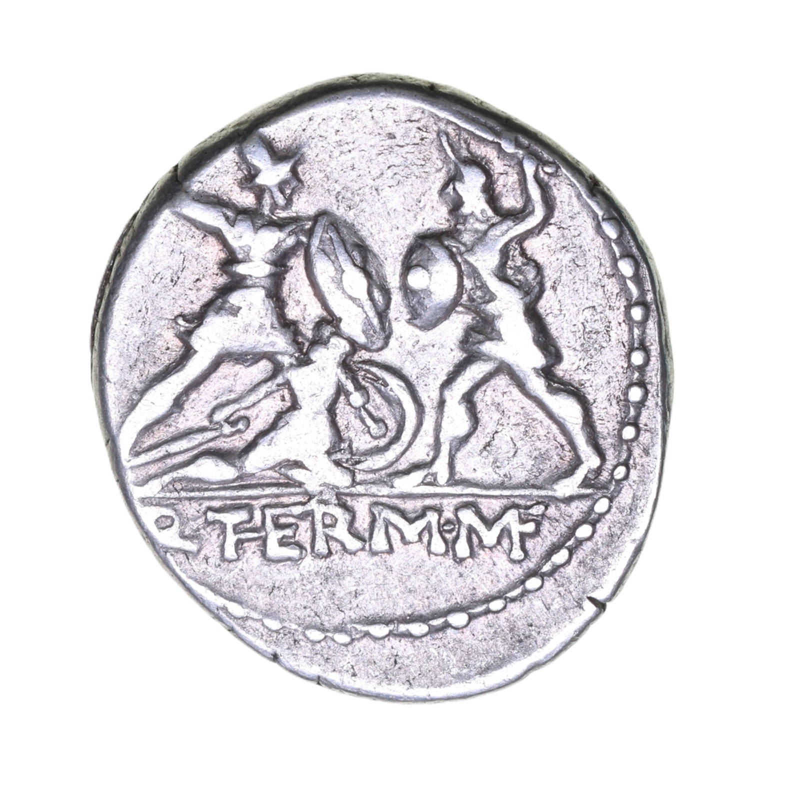 Roman Republic Q. Minucius M.f Thermus 103 BC Silver Denarius - Image 2
