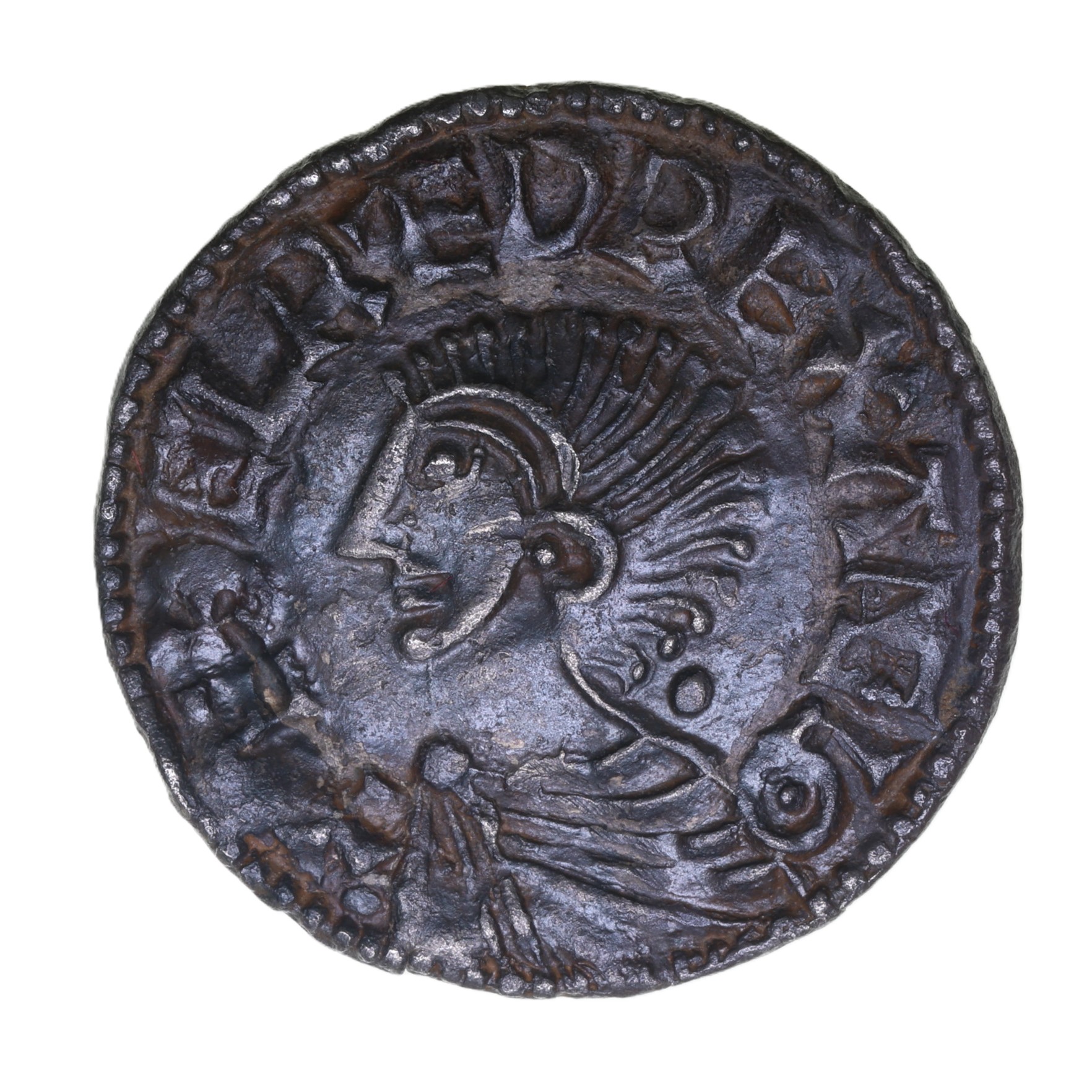 Aethelred II AD 978-1016 Silver Penny Long Cross type, Stamford