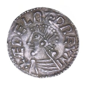 Aethelred II AD 978-1016 Silver Penny Long Cross type London