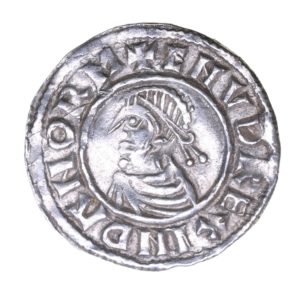 Denmark Cnut AD 1016-1035 Silver Penny Lund mint *Rare*