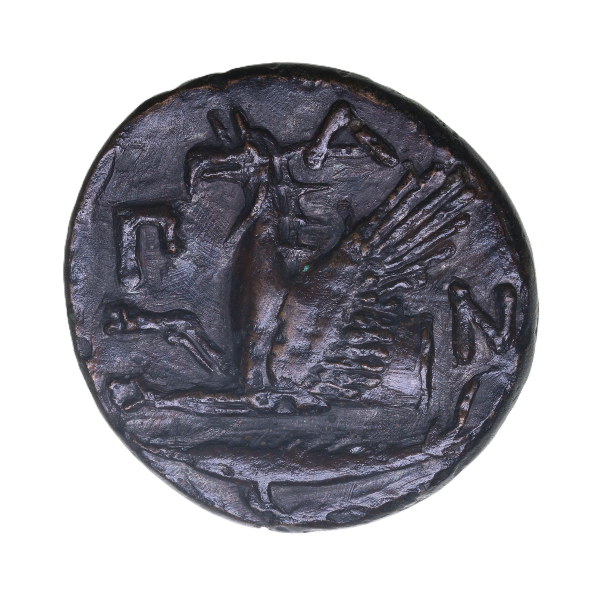 Thrace Pantikapaion 400-300 BC Bronze Ae 20 - Image 2