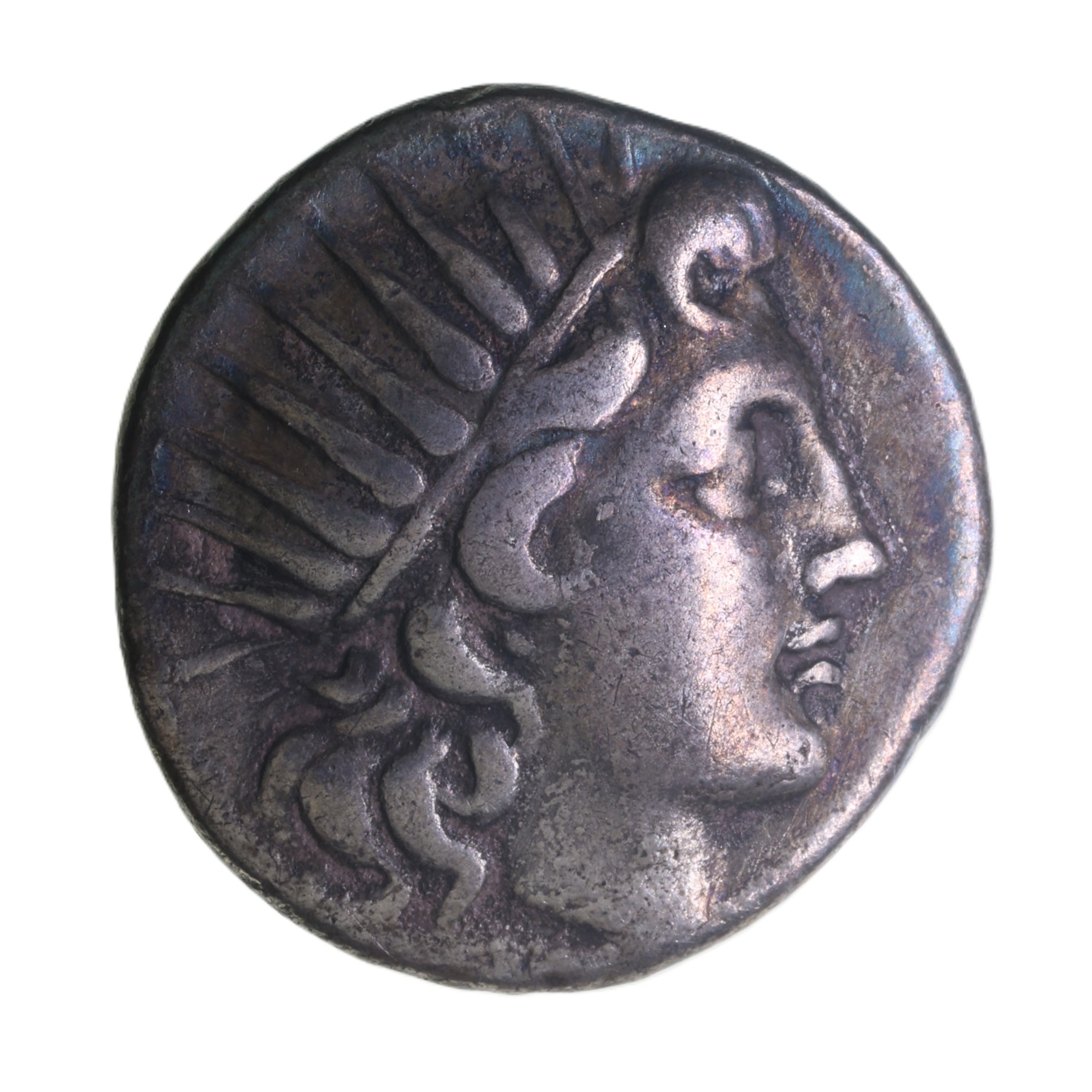 Caria Rhodes 88-84 BC Silver Drachm