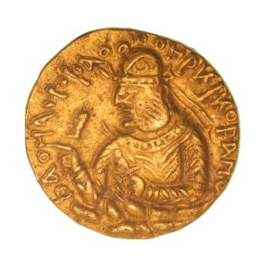 Kushan Huvishka AD 152-192 Gold Dinar