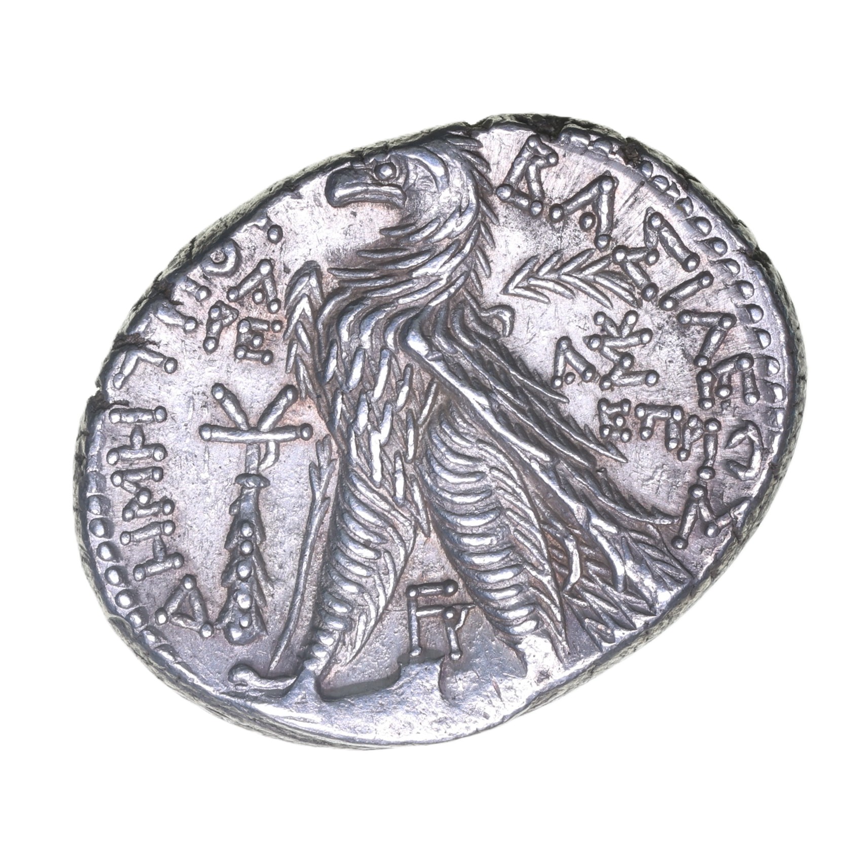 Seleucid Kingdom Demetrios II Nikator 145-140 BC Silver Tetradrachm - Image 2