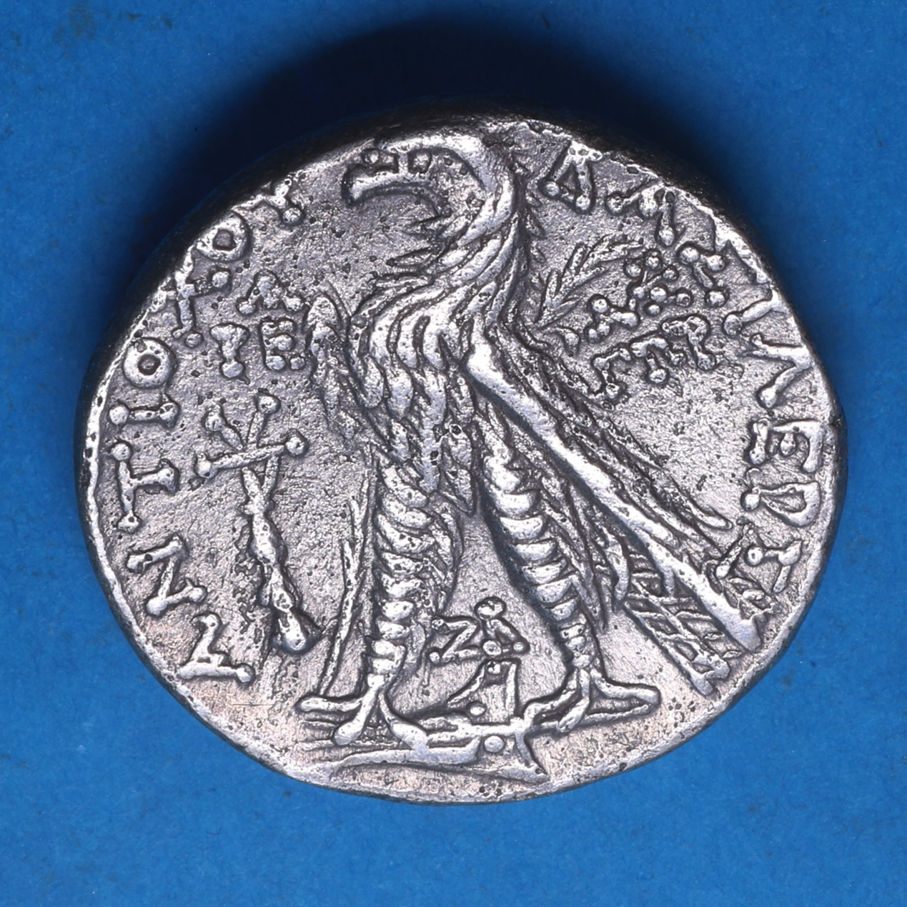 Seleucid Kingdom Antiochus VII Euergetes 138-129 BC Silver Drachm - Image 4