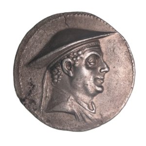 Bactria Antimachos Theos 180-170 BC Silver Tetradrachm
