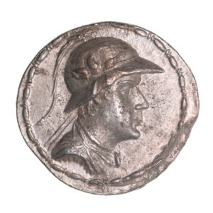 Bactria Eukratides I Megas 170-145 BC Silver Tetradrachm