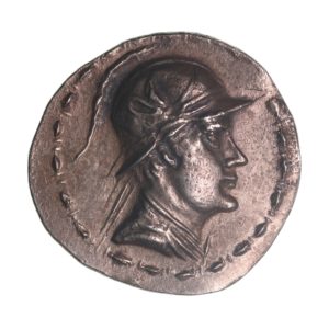 Bactria Eukratides I Megas 170-145 BC Silver Tetradrachm