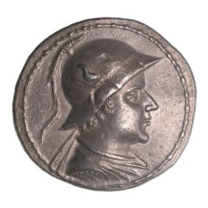 Bactria Eukratides I Megas 170-145 BC Silver Tetradrachm