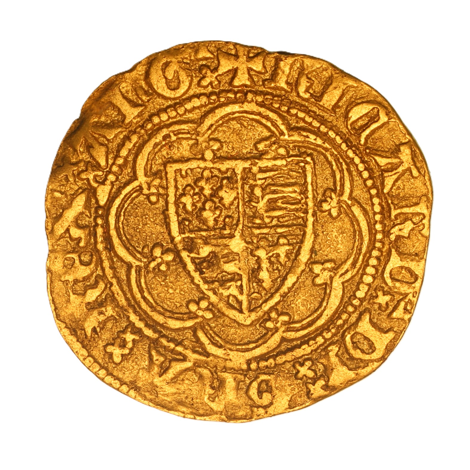 Richard II AD 1377-1399 Gold Quarter Noble