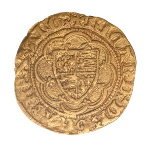 Richard II AD 1377-1399 Gold Quarter Noble