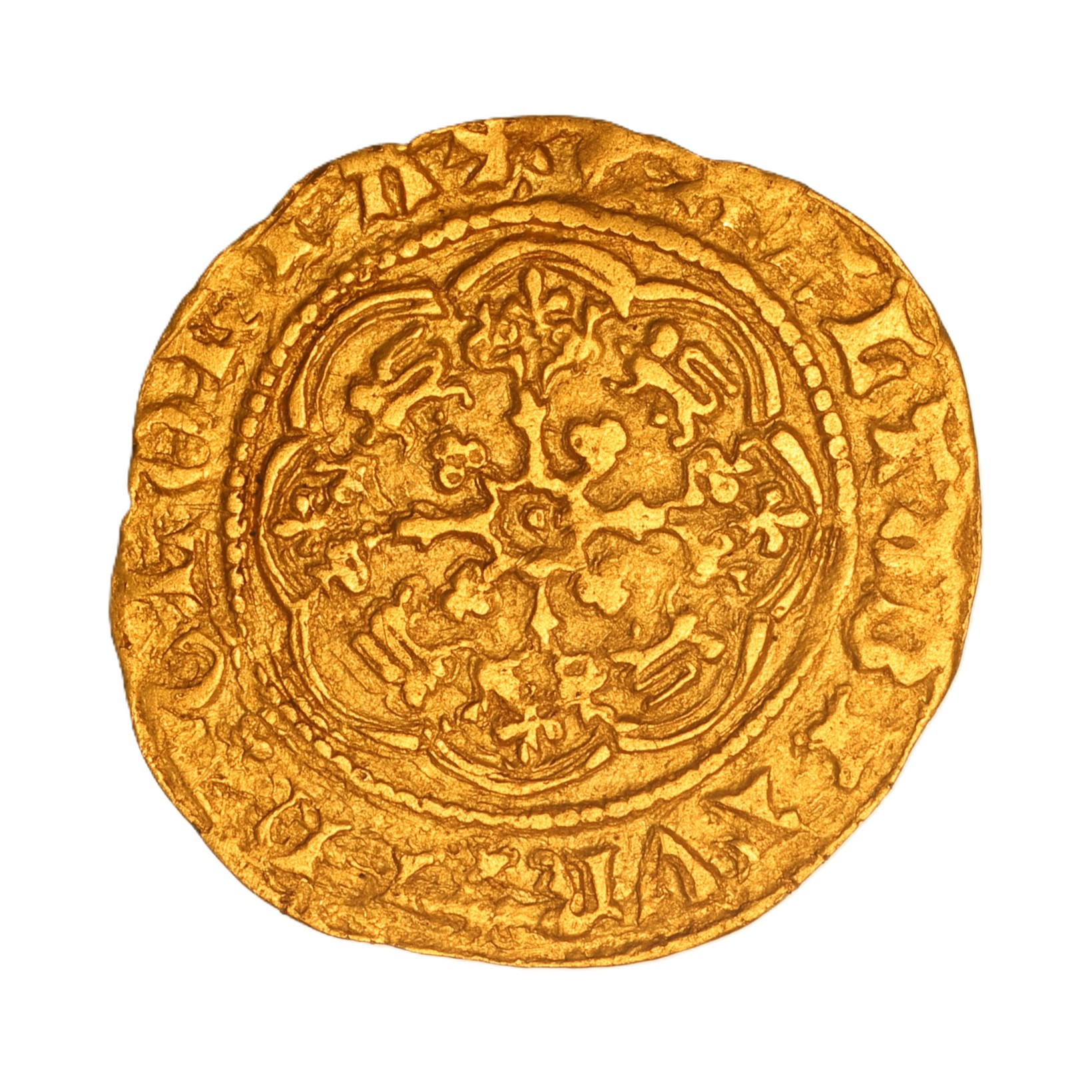 Richard II AD 1377-1399 Gold Quarter Noble - Image 2