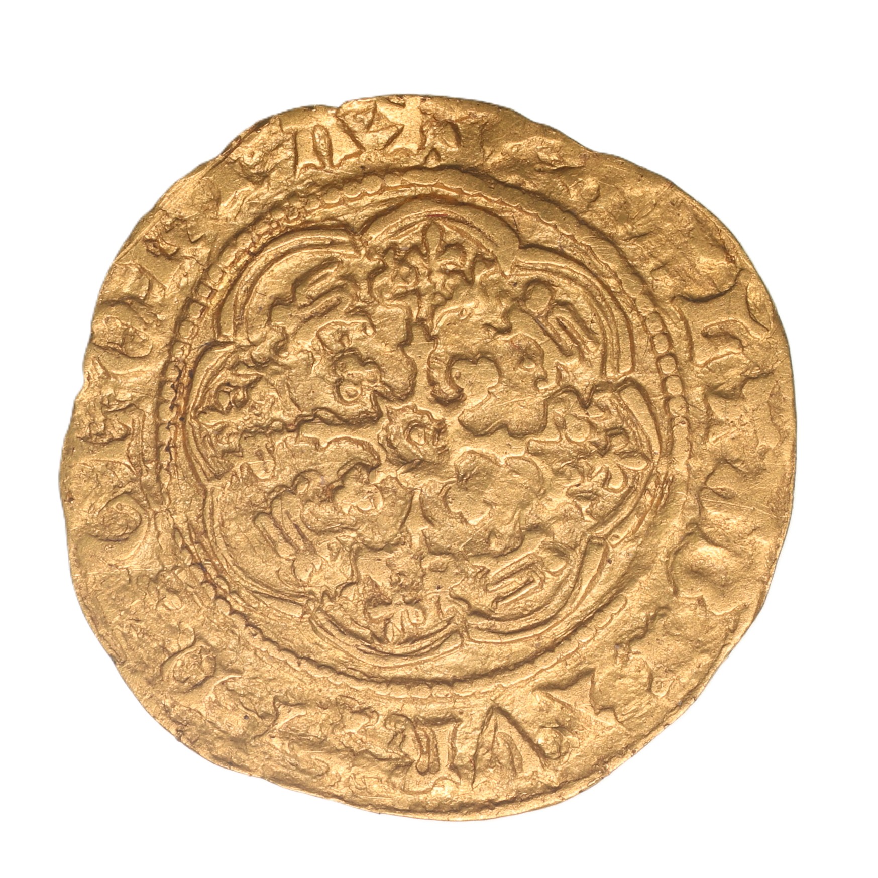 Richard II AD 1377-1399 Gold Quarter Noble - Image 2